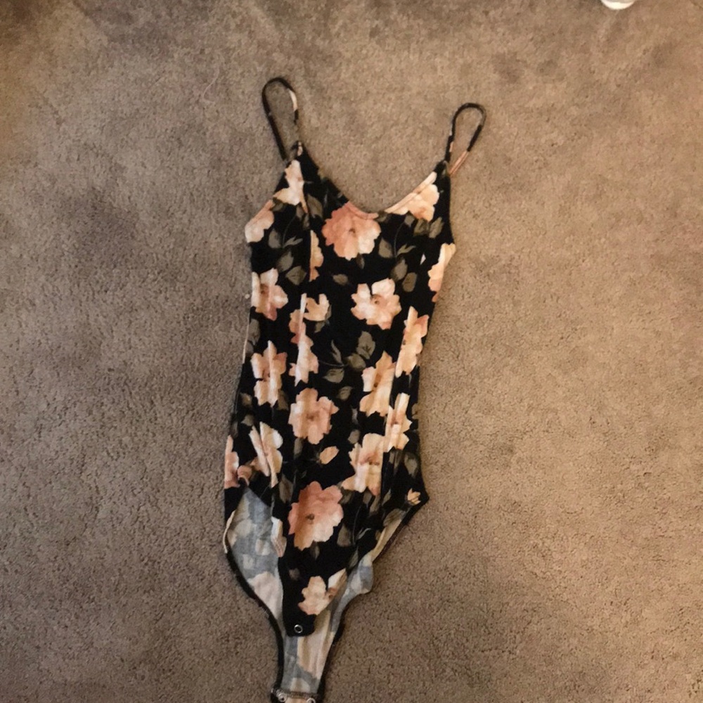 Floral bodysuit top